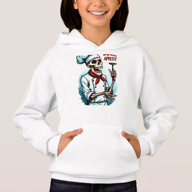 Camiseta Halloween con apetito de hueso - Chef de  (Anverso)