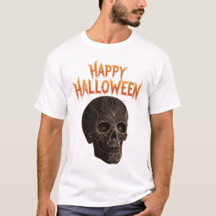 Camiseta Halloween con arte intrincado de Gold Line