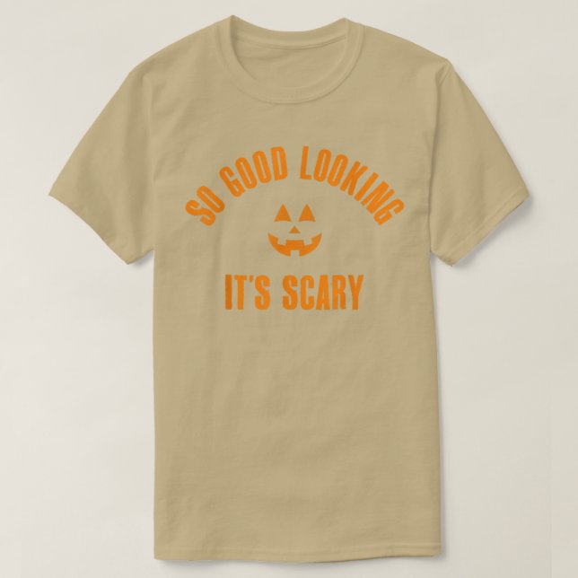 Camiseta Halloween con buena apariencia y miedo  (Diseño del anverso)