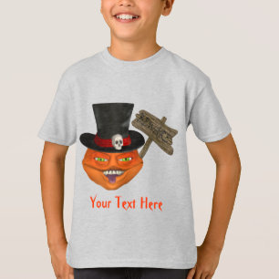 Camiseta Halloween con cabeza de calabaza asquerosa