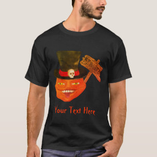 Camiseta Halloween con cabeza de calabaza asquerosa