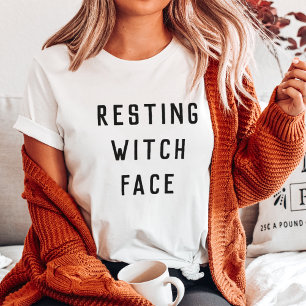 Camiseta Halloween con cara de bruja
