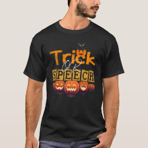 Camiseta Halloween con citas divertidas de SLP o terapia de