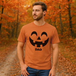 Camiseta Halloween con la cara personalizada Jack-O'-Lanter