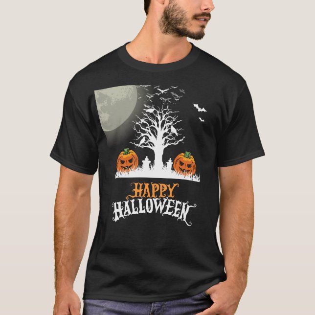 Camiseta Halloween con miedo (Anverso)