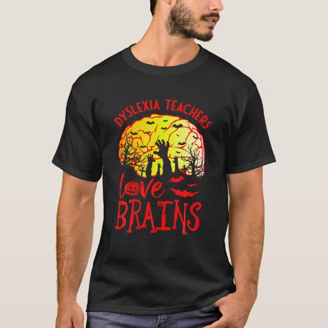 Camiseta Halloween con terapia disléxica - Dilexia Maestros (Anverso)