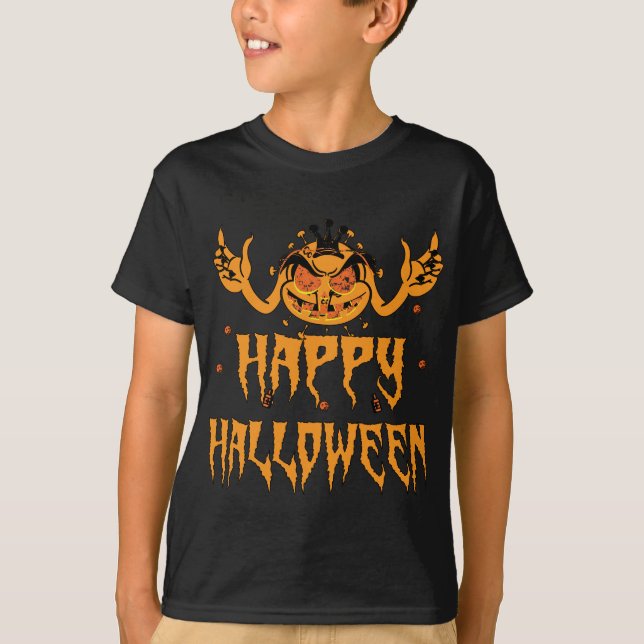 Camiseta Halloween con virus de Corona  (Anverso)