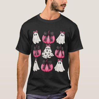 Camiseta Halloween Coquette Bow Calabaza fantasma Spooko