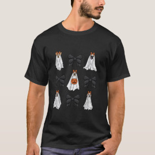 Camiseta Halloween Coquette Dog Ghost Pumpkins y Black Bo