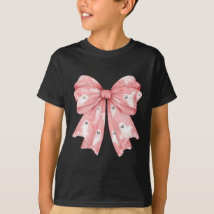 Camiseta Halloween Coquette Ghost Bow Cute Girly Soft Chica