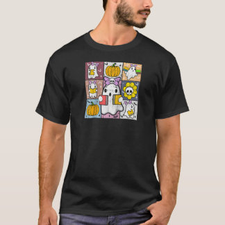 Camiseta Halloween Coquette Ghost Reading Book Lover Bookwo