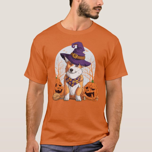 Camiseta Halloween Corgi (Anverso)