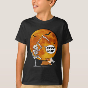 Camiseta Halloween Corgi Reaper Scythe