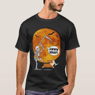 Camiseta Halloween Corgi Reaper Scythe