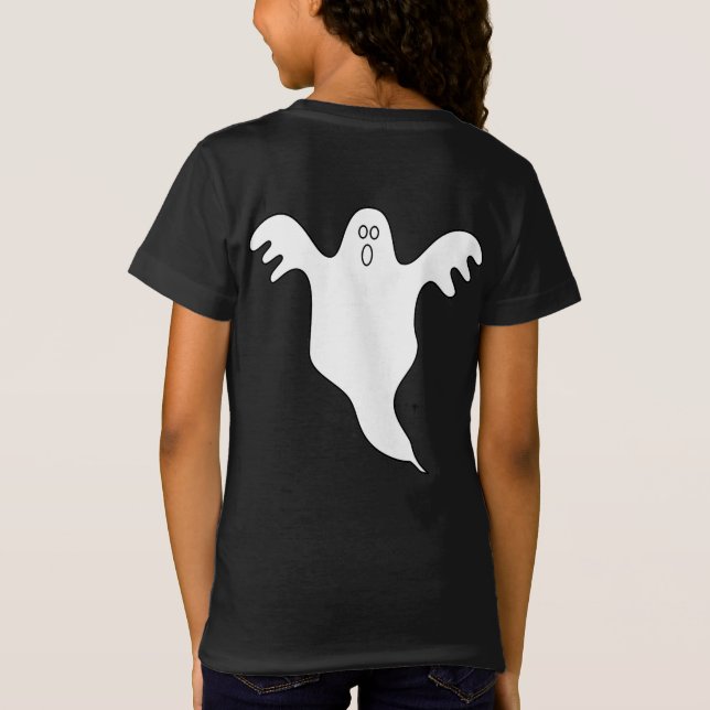 Camiseta HALLOWEEN COSTUME HERMOSO CÁLCULO NIÑOS Mordaza (Reverso)
