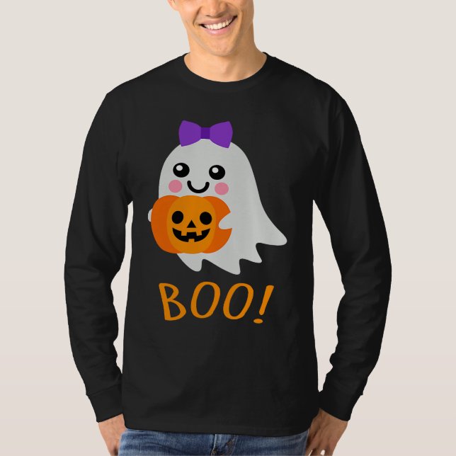 Camiseta Halloween Costume  Sweet Ghost Jack o Lantern (Anverso)