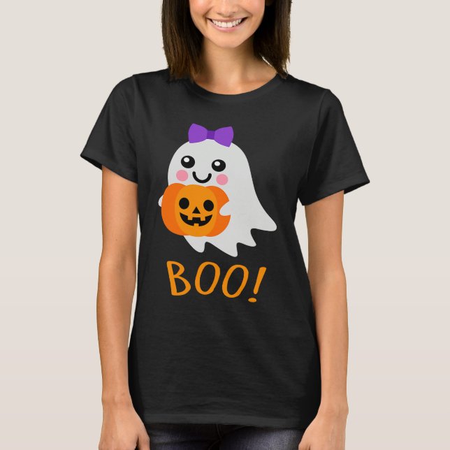 Camiseta Halloween Costume  Sweet Ghost Jack o Lantern (Anverso)