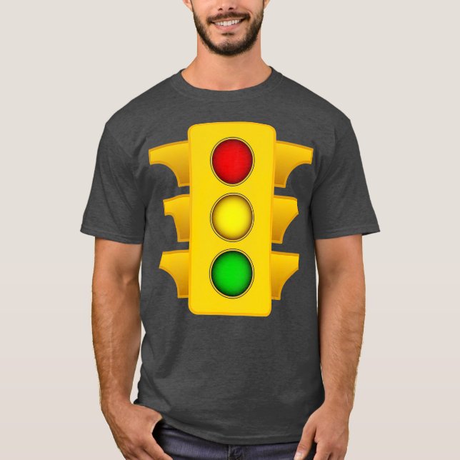 Camiseta Halloween Costume Traffic Light funny simple (Anverso)