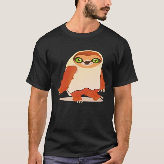 Camiseta Halloween costumes sloth Oversized T-Shirt (Anverso)