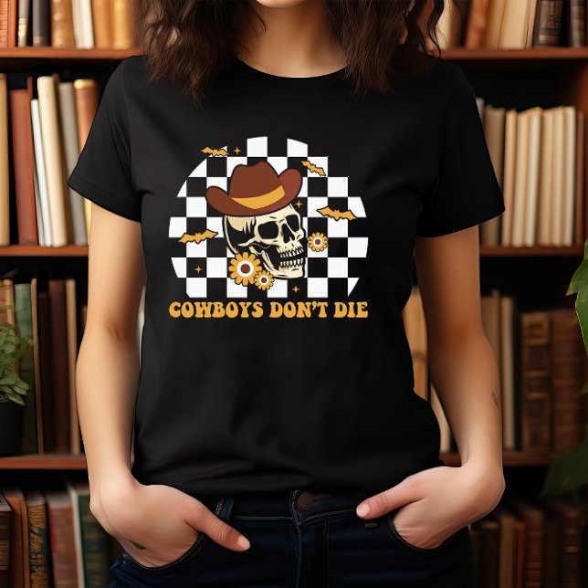 CAMISETA HALLOWEEN COWBOY SKULL COWBOYS NO MUERE (Subido por el creador)