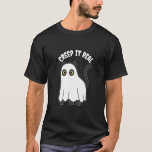 Camiseta Halloween Creep it Real Cat