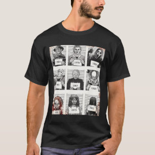 Camiseta Halloween Creepé Legends Asesino Mugshots Fa de ho