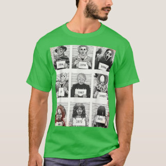 Camiseta Halloween Creepé Legends Asesino Mugshots Fa de ho