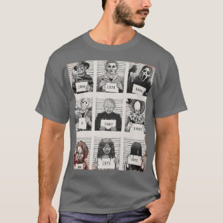 Camiseta Halloween Creepé Legends Asesino Mugshots Fa de ho