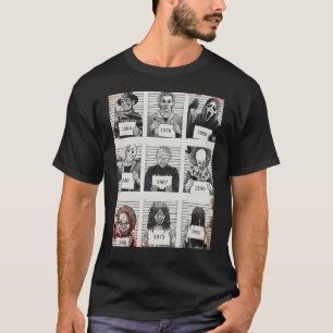 Camiseta Halloween Creepé Legends Asesino Mugshots Fa de ho