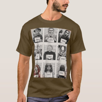 Camiseta Halloween Creepé Legends Asesino Mugshots Fa de ho