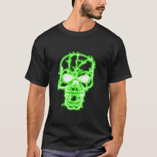 Camiseta Halloween Creepy Skeleton Barbed Wire Spooky