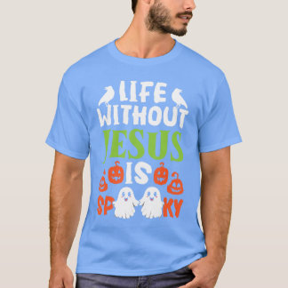 Camiseta Halloween cristiano Jesucristo Truco o trato Ch