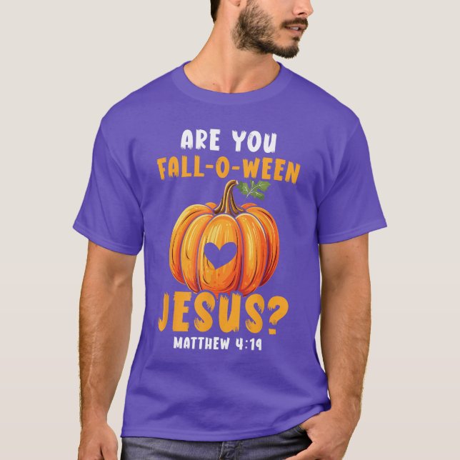 Camiseta Halloween cristiano Jesucristo Truco o trato Ch (Anverso)