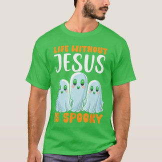 Camiseta Halloween cristiano Jesucristo Truco o trato Ch