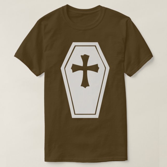 Camiseta Halloween Cross Coffin Vampire estética 34 (Diseño del anverso)