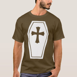 Camiseta Halloween Cross Coffin Vampire estética 34