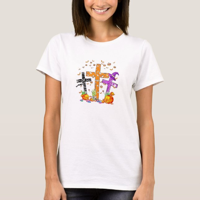 Camiseta Halloween Crosses God (Anverso)
