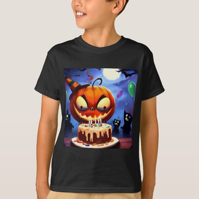 Camiseta Halloween - Cumpleaños 3 (Anverso)
