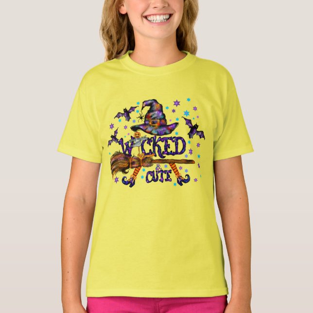 Camiseta Halloween Curte Wicks Witch (Anverso)