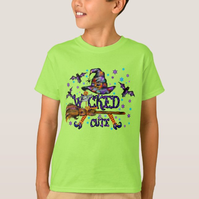 Camiseta Halloween Curte Wicks Witch (Anverso)