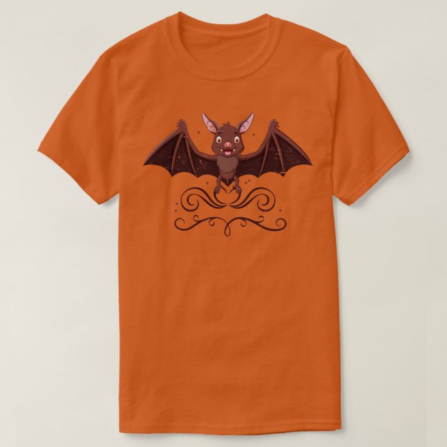 Camiseta Halloween Cute Bat (Diseño del anverso)