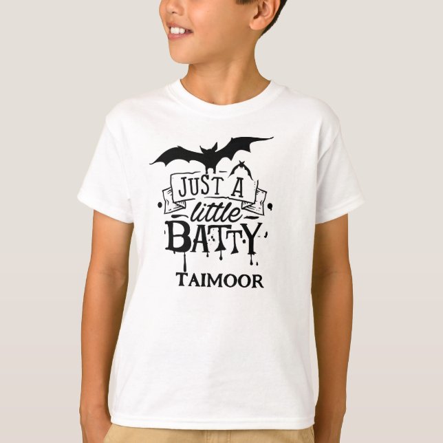 CAMISETA HALLOWEEN CUTE PERSONALIZADO SÓLO UN POCO DE BAÑO (Anverso)