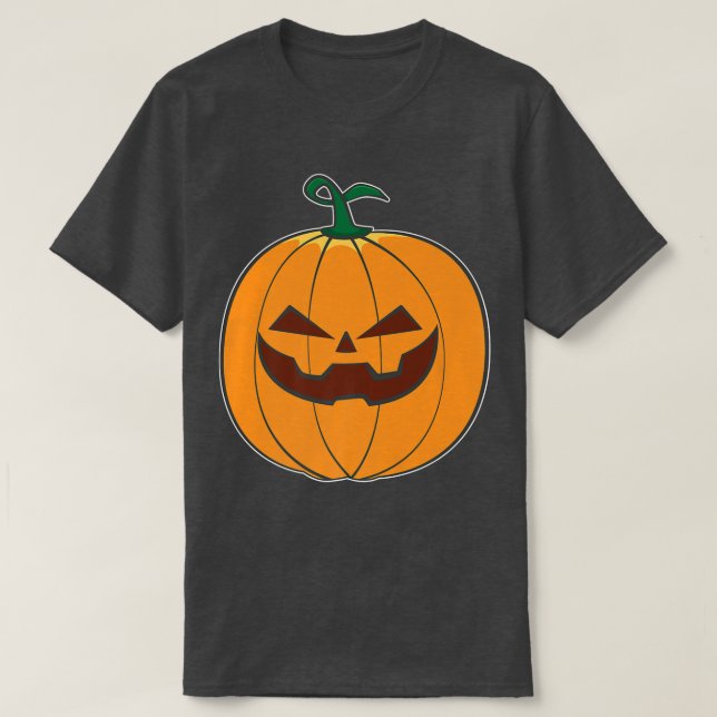 Camiseta Halloween Cute Pumpkin Kawaii Jackolantern Anime  (Diseño del anverso)
