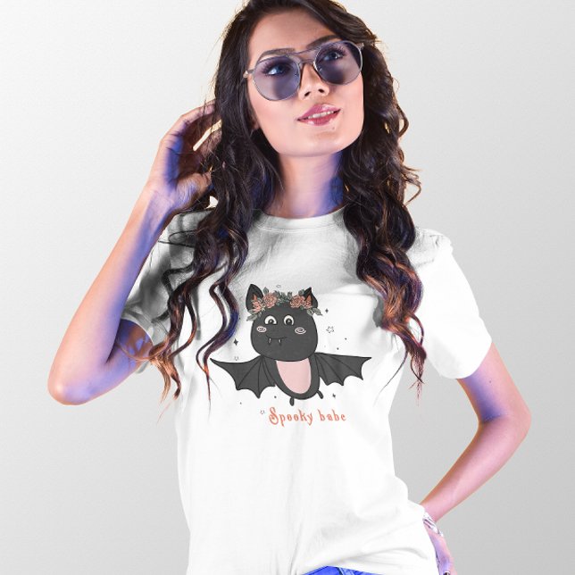 CAMISETA HALLOWEEN CUTE VAMPIRE BAT SPOOKY BABE (Subido por el creador)