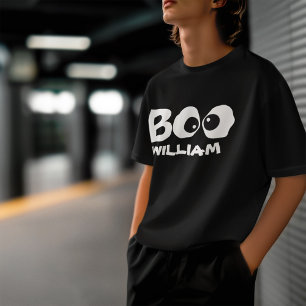 Camiseta Halloween Cute Whimsical Scary Ghost Boo Eyes