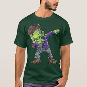 Camiseta Halloween Dabbing Zombie Brain Funny para hombres