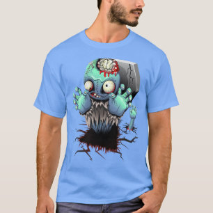 Camiseta Halloween Dabbing Zombie Brain Funny para hombres