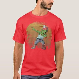 Camiseta Halloween Dabbing Zombie Brain Funny Zombies Dab D