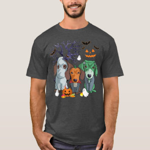 Camiseta Halloween Dachshund Perro Bruja asusta costo de Ha