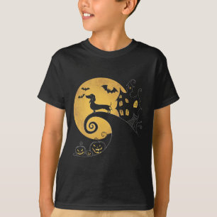Camiseta Halloween Dachshund Weenie Wiener Moonshine Sausag